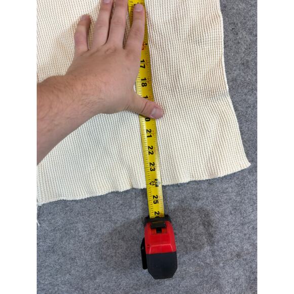 VINTAGE Northwest Territory Thermal Shirt Youth XL Cream Waffle Knit Cozy Tee - Picture 3 of 5